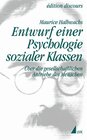Buchcover Entwurf einer Psychologie sozialer Klassen
