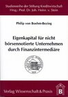 Buchcover Eigenkapital für nicht börsennotierte Unternehmen durch Finanzintermediäre.