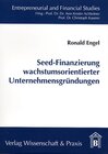 Buchcover Seed-Finanzierung wachstumsorientierter Unternehmensgründungen.