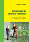 Buchcover Private Equity im deutschen Mittelstand.