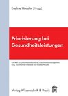 Buchcover Priorisierung bei Gesundheitsleistungen.