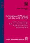 Buchcover Verkürzung des WP-Examens nach § 8a und § 13b WPO.