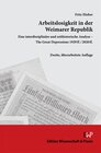 Buchcover Arbeitslosigkeit in der Weimarer Republik