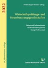 Buchcover Wirtschaftsprüfungs- und Steuerberatungsgesellschaften 2022.