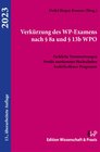 Buchcover Verkürzung des WP-Examens nach § 8a und § 13b WPO.