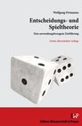 Buchcover Entscheidungs- und Spieltheorie
