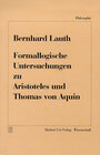 Buchcover Formallogische Untersuchungen zu Aristoteles und Thomas von Aquin
