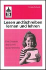 Buchcover Lesen und Schreiben lernen und lehren