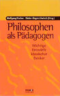 Buchcover Philosophen als Pädagogen
