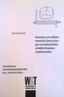 Buchcover Kinetische und reaktionstechnische Untersuchungen zur kontinuierlichen schnellen Emulsionscopolymerisation