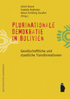 Buchcover Plurinationale Demokratie in Bolivien