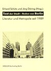 Buchcover Text der Stadt - Reden von Berlin