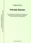 Buchcover Triviale Künste