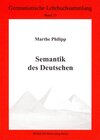 Buchcover Semantik des Deutschen