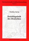 Buchcover Soziolinguistik des Deutschen