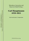 Buchcover Carl Hauptmann 1858-1921