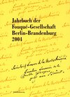 Buchcover Jahrbuch der Fouqué-Gesellschaft Berlin-Brandenburg 2004