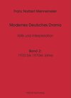 Buchcover Modernes Deutsches Drama, Band 2: 1933 bis 1970er Jahre