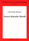 Buchcover Neuere deutsche Metrik