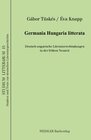 Buchcover Germania Hungaria litterata