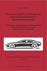 Buchcover Textsorten und ihre Merkmale im Kommunikationsbereich Kraftfahrzeugtechnik