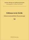 Buchcover Editionen in der Kritik 11