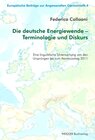 Buchcover Die deutsche Energiewende – Terminologie und Diskurs