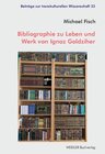 Buchcover Bibliographie zu Leben und Werk von Ignaz Goldziher