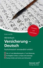 Buchcover Wörterbuch Versicherung – Deutsch