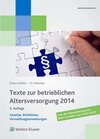 Buchcover Textsammlung betriebliche Altersversorgung