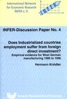 Buchcover Does industrialized countries employment suffer from foreign direct investment?