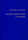 Buchcover Zehn Jahre Deutsche Einheit