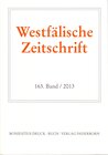 Buchcover Westfälische Zeitschrift 163, Band 2013