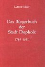 Buchcover Das Bürgerbuch der Stadt Diepholz 1788-1851