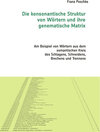 Buchcover Die konsonantische Struktur von Wörtern und ihre genematische Matrix