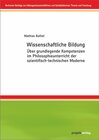 Buchcover Wissenschaftliche Bildung