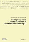 Buchcover Bedingungsloses Grundeinkommen in Deutschland und Europa?