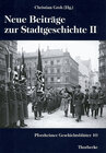 Buchcover Neue Beiträge zur Stadtgeschichte II