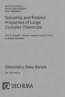 Buchcover Dechema Chemistry Data Series / Organic Solutes ranging from C4 to C40 in mixed solvents