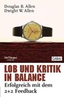 Buchcover Lob und Kritik in Balance