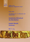 Buchcover J. Hallof: SRaT 13,1: Analytisches Wörterbuch des Meroitischen / Analytic Meroitic Dictionary, Vol 1