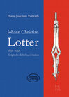 Buchcover Johann Christian Lotter