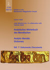 Buchcover Analytisches Wörterbuch des Meroitischen / Analytic Meroitic Dictionary