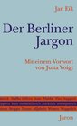 Buchcover Der Berliner Jargon