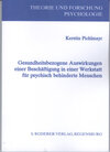 Buchcover Gesundheitsbezogene Auswirkungen einer Beschäftigung in einer Werkstatt für psychisch behinderte Menschen