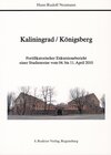 Buchcover Kaliningrad /Königsberg