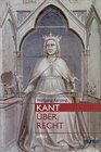 Buchcover Kant über Recht