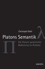 Buchcover Platons Semantik