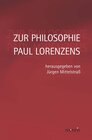 Buchcover Zur Philosophie Paul Lorenzens