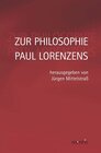 Buchcover Zur Philosophie Paul Lorenzens